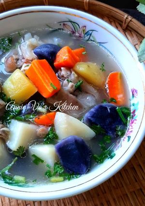 Hình của món Giò heo hầm rau củ.