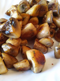 A picture of Sauteed Rosemary Mushrooms.