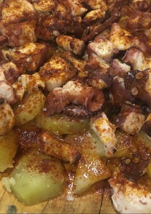 Una foto de Pulpo a la gallega fácil
