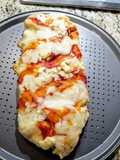 Calzone de pollo con pico de gallo