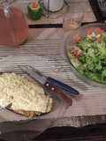 Berenjenas rellenas con queso magro!!