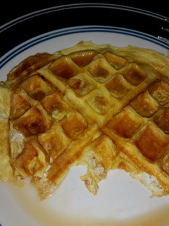 A picture of Low Carb Cream Cheese waffle.