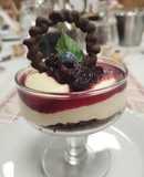 Mousse de champagne con frutos rojos
