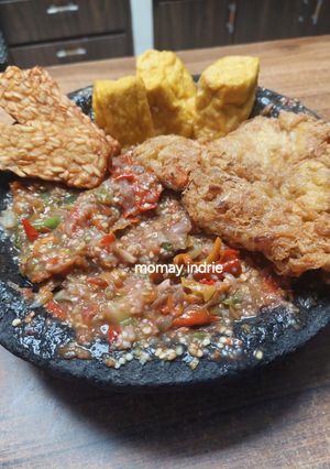 Foto resep Sambal terong hijau