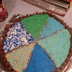A picture of Easy chocolate birthday cake.