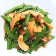 A picture of Stir-Fried Sugar Snap Peas With My Secret Sauce.