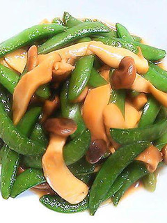 A picture of Stir-Fried Sugar Snap Peas With My Secret Sauce.