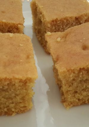 A picture of Vegan turmeric cake.