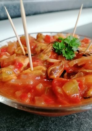 Une photo de Moules à la Catalane