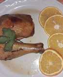 Pollo a la naranja🍊 y miel
