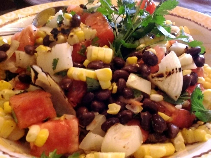 Recipe Salsa jagung, bawang, dan kacang panggang which Delicious