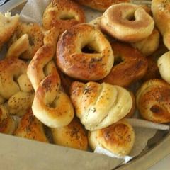 Bread rolls with poly seeds A picture of Bread rolls with poly seeds.
