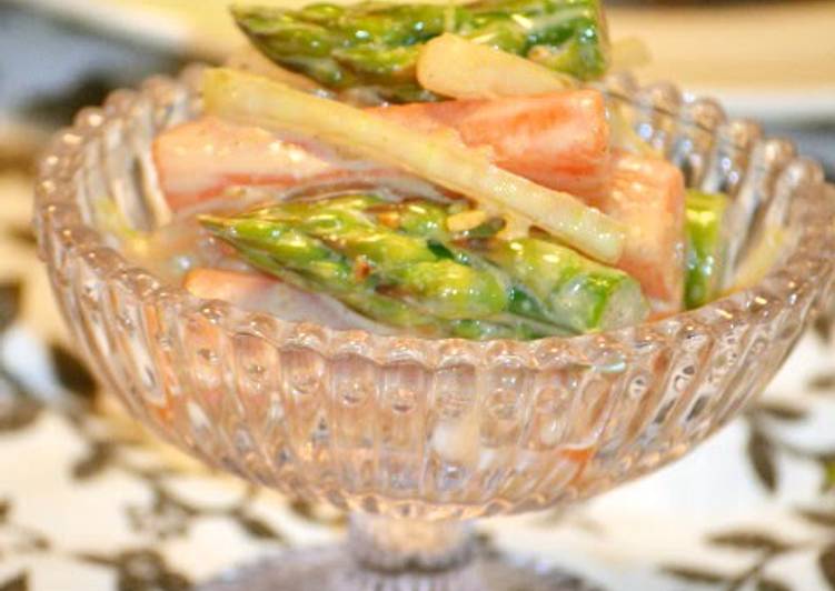 Richly Flavoured Asparagus and Carrot Salad