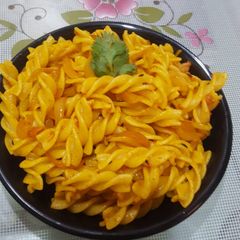 A picture of Yummy Indian style Pasta.
