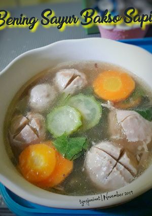 Foto resep 27. Bening Sayur Bakso Sapi (week 6)