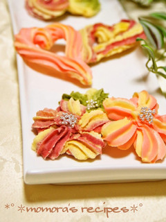 A picture of Easy Spritz Cookies, Gorgeous Flowers & Hearts.