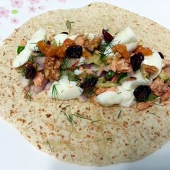 A picture of Salmon Tortilla.