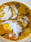 Mangut Telur Mata Sapi mix Ikan Gabus