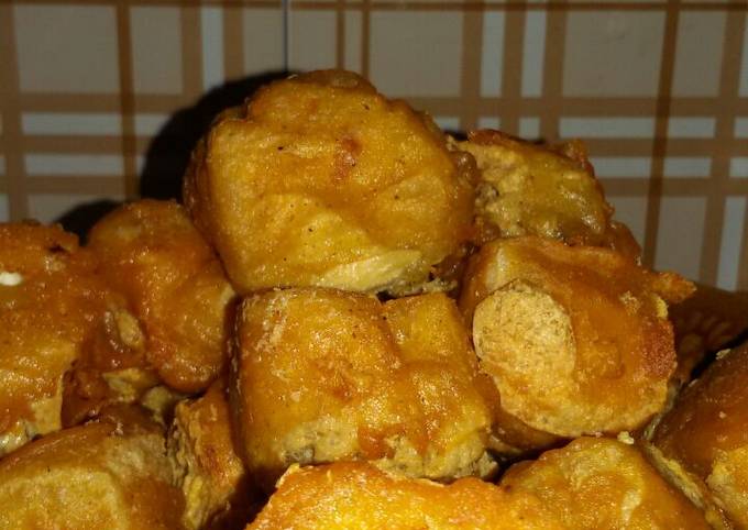 Resep Tahu kres tepung sumper simpel oleh Mama A.Rafan - Cookpad