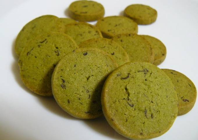 Crispy Matcha & Adzuki Cookies