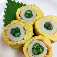 For Bentos: Chikuwa Fish Stick Tamagoyaki A picture of For Bentos: Chikuwa Fish Stick Tamagoyaki.