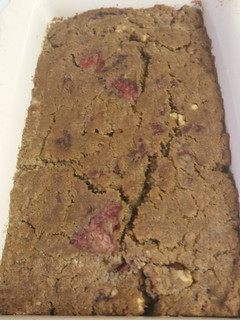 A picture of Strawberry Walnut Bread.