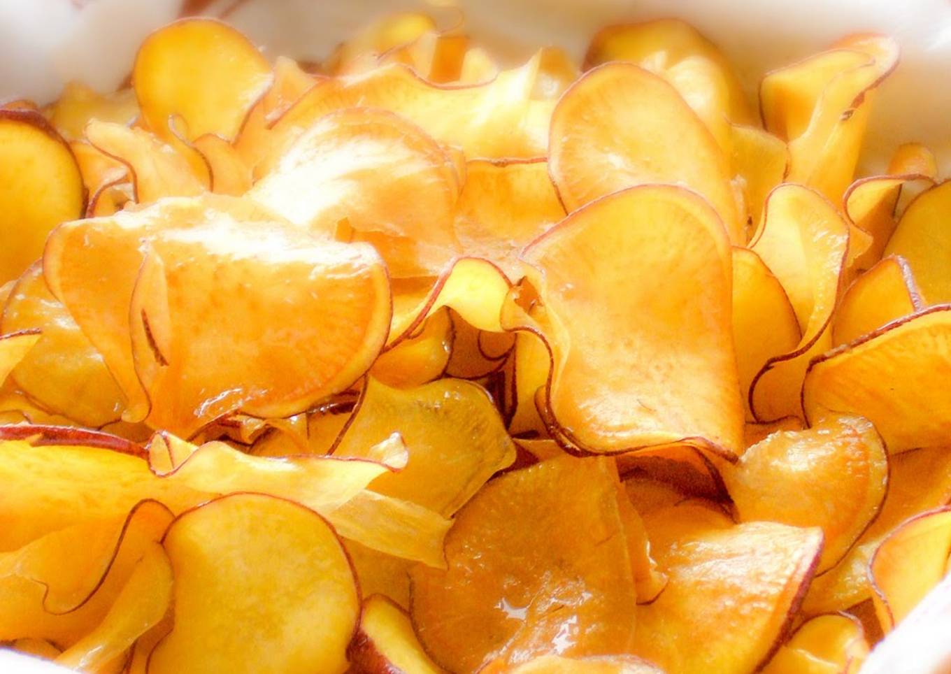 Light! Delicious! sweet potato chips