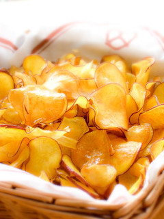 A picture of Easy! Tasty! Sweet Potato Chips.