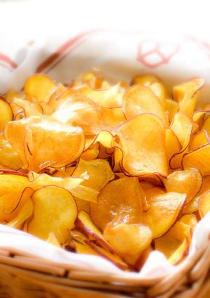 A picture of Easy! Tasty! Sweet Potato Chips.