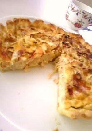 A picture of Easy Kiriboshi Daikon (Dried daikon radish) Quiche.