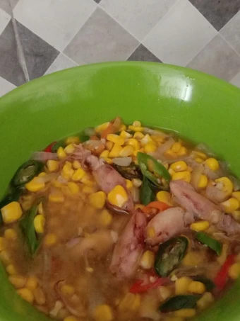 Langkah Gampang Membuat Resep  Cumi asin jagung Manis yang Bikin Ngiler, Bikin Ketagihan