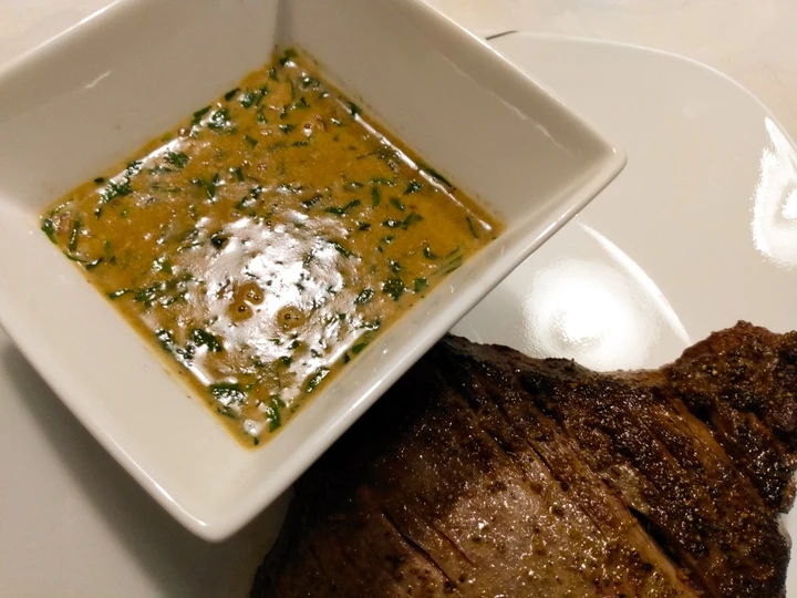Simple Way Make Recipe Tarragon brandy pan sauce for steak that is Really Delicious, Tasty}