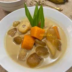 รูปของ Kolak ubi pisang dan kolang kaling