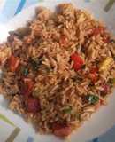 Arroz chaufa amazónico