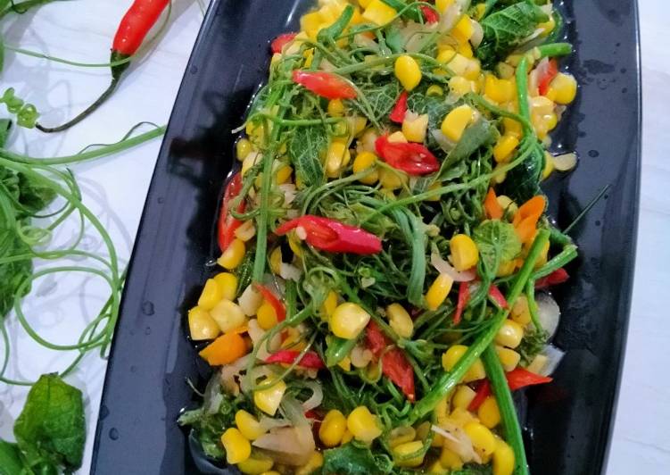 Resep 64. Tumis Pucuk Labu Anti Gagal