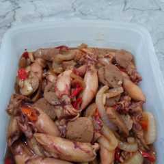 A picture of Tumis asin cumi.