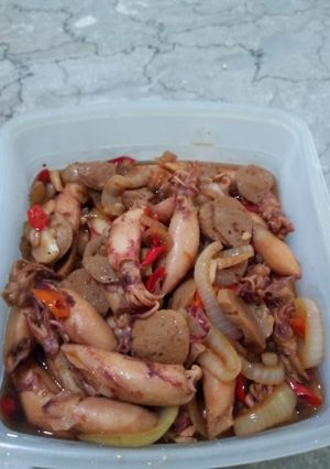 Foto resep Tumis asin cumi