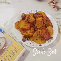 A picture of Aloo Ki Katliyan.