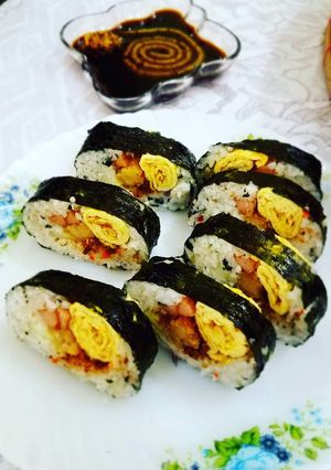 Foto resep Sushi isi telur,sosis dan nugget
