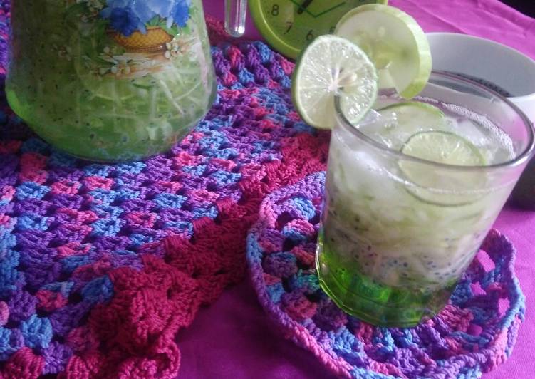 Bagaimana Membuat Es timun selasih yang Bikin Ngiler