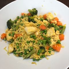 A picture of White fish kedgeree.