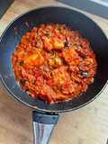 Pisto with Fresh Cod Fillets