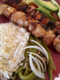 Brochetas de pollo con soya a la Pamela