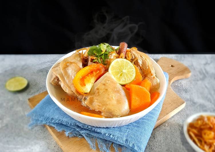 Mudah Cepat Memasak Sop Ayam ala Pak Min Klaten Lezat Mantap