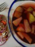 Sidra a la Jamaica y ceviche de habanero