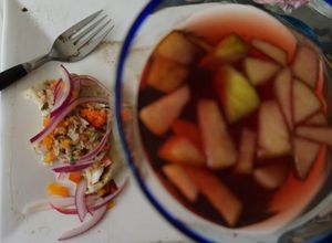 Una foto de Sidra a la Jamaica y ceviche de habanero