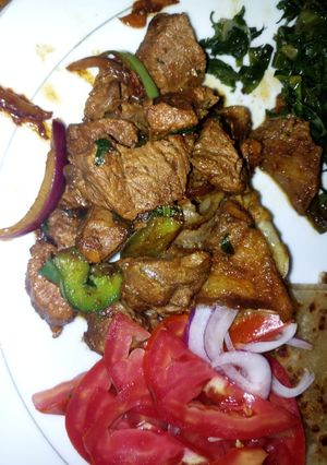 A picture of Dry fry beef.