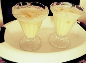 Una foto de Milkshake de durazno