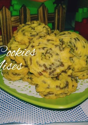 Foto resep Cookies coklat Rice no telur / cookies mises
