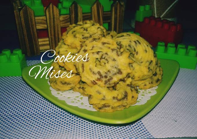 Cookies coklat Rice no telur / cookies mises